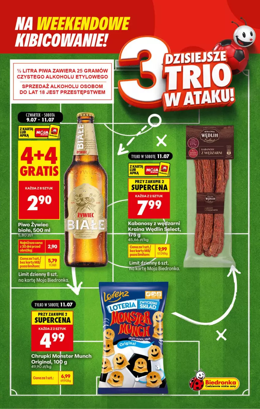 Gazetka promocyjna Biedronka - Gazetka - ważna 11.07 do 18.07.2026 - strona 3 - produkty: BIC, Gra, Kabanos, Piwa, Piwo