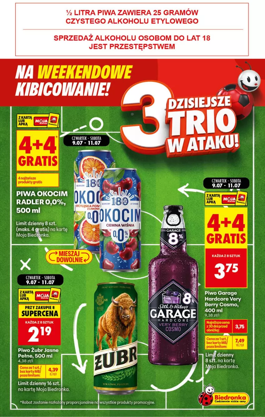 Gazetka promocyjna Biedronka - Gazetka - ważna 11.07 do 18.07.2026 - strona 4 - produkty: BIC, Gra, Koc, Okocim, Piec, Piwa, Piwo, Por, Radler