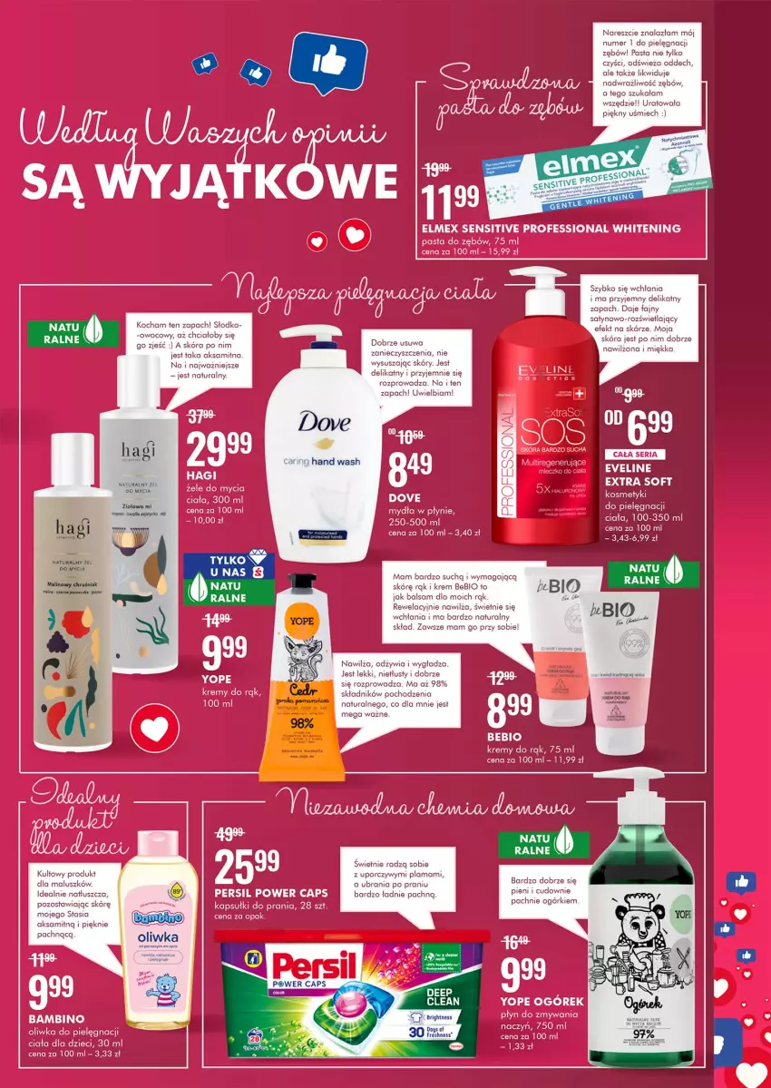 Gazetka promocyjna Super Pharm - Gazetka - ważna 02.11 do 18.11.2021 - strona 5 - produkty: Aksam, Dove, Dzieci, Elmex, Eveline, Fa, Kapsułki do prania, Koc, LG, Ogórek, Pasta do zębów, Persil, Por, Ser, Ubrania, Yope