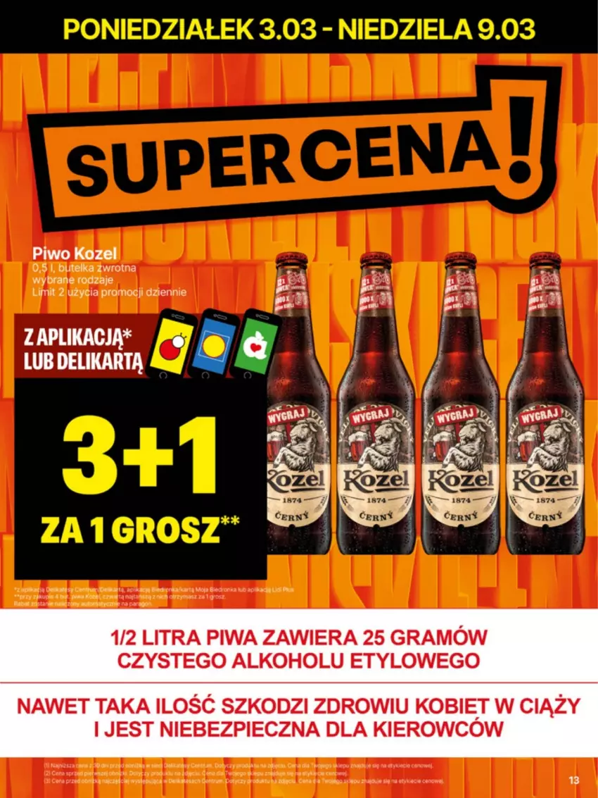 Gazetka promocyjna Delikatesy Centrum - NOWA GAZETKA Delikatesy Centrum od 3 marca! 3-9.03.2025 - ważna 03.03 do 09.03.2025 - strona 13 - produkty: Gra, Piec, Piwa