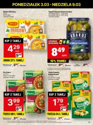 Gazetka promocyjna Delikatesy Centrum - NOWA GAZETKA Delikatesy Centrum od 3 marca! 3-9.03.2025 - Gazetka - ważna od 09.03 do 09.03.2025 - strona 27 - produkty: Krakus, Ser, Rum, Ogórki konserwowe, Zupa, Bulion, Winiary, Lion, Knorr