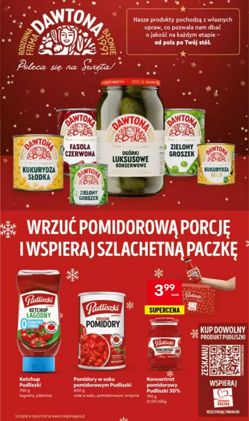 Gazetka promocyjna Delikatesy Centrum - Katalog Przepisy na Bliskie Święta DC48-DC49-DC50 - ważna 27.11 do 17.12.2025 - strona 17 - produkty: Groszek, Ketchup, Kukurydza, Pomidory, Por, Pudliszki, Ser, Sok, Stół