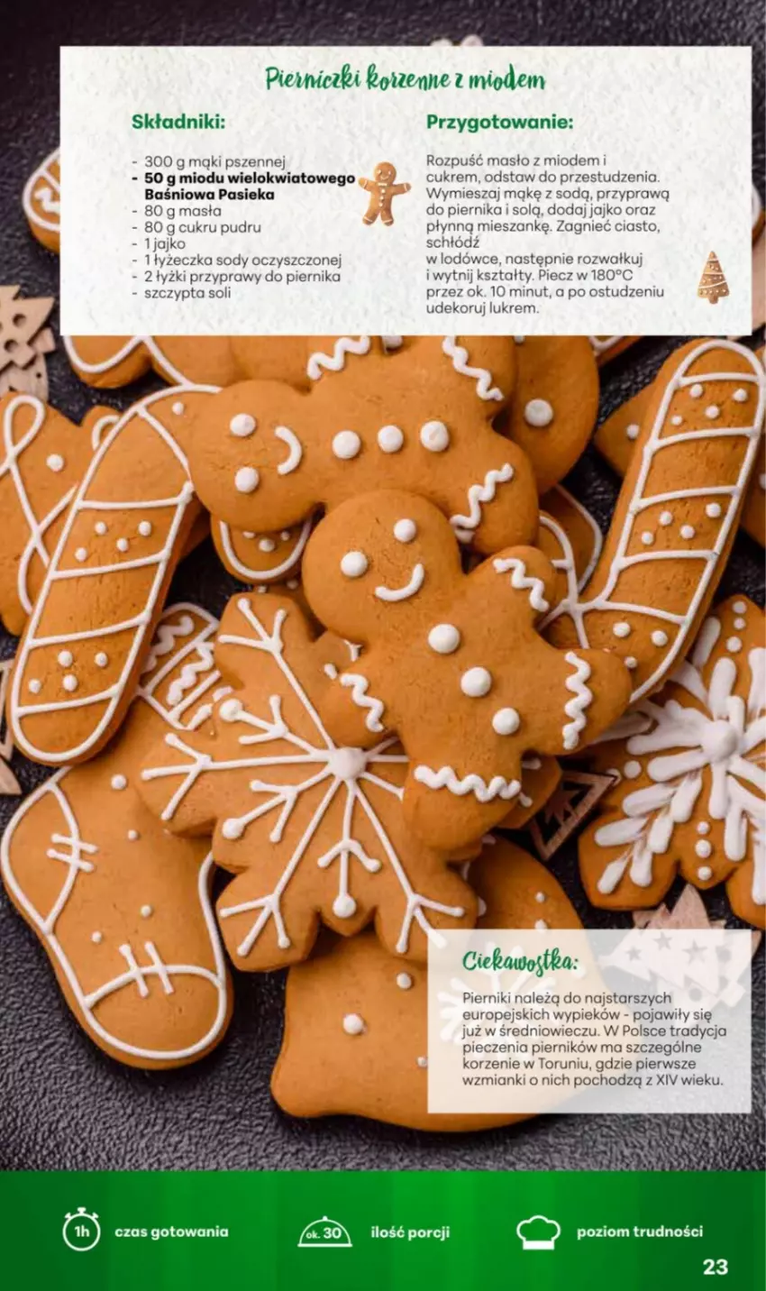 Gazetka promocyjna Delikatesy Centrum - Katalog Przepisy na Bliskie Święta DC48-DC49-DC50 - ważna 27.11 do 17.12.2025 - strona 23 - produkty: Masło, Piec, Piernik, Por, Przyprawy