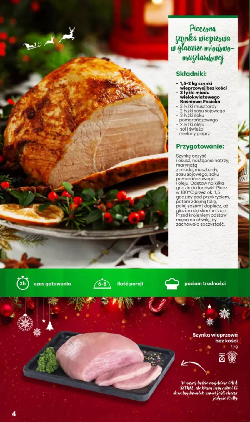 Gazetka promocyjna Delikatesy Centrum - Katalog Przepisy na Bliskie Święta DC48-DC49-DC50 - ważna 27.11 do 17.12.2025 - strona 4 - produkty: Fa, Gala, Kawa, Mus, Piec, Szynka, Szynka wieprzowa, Wałek