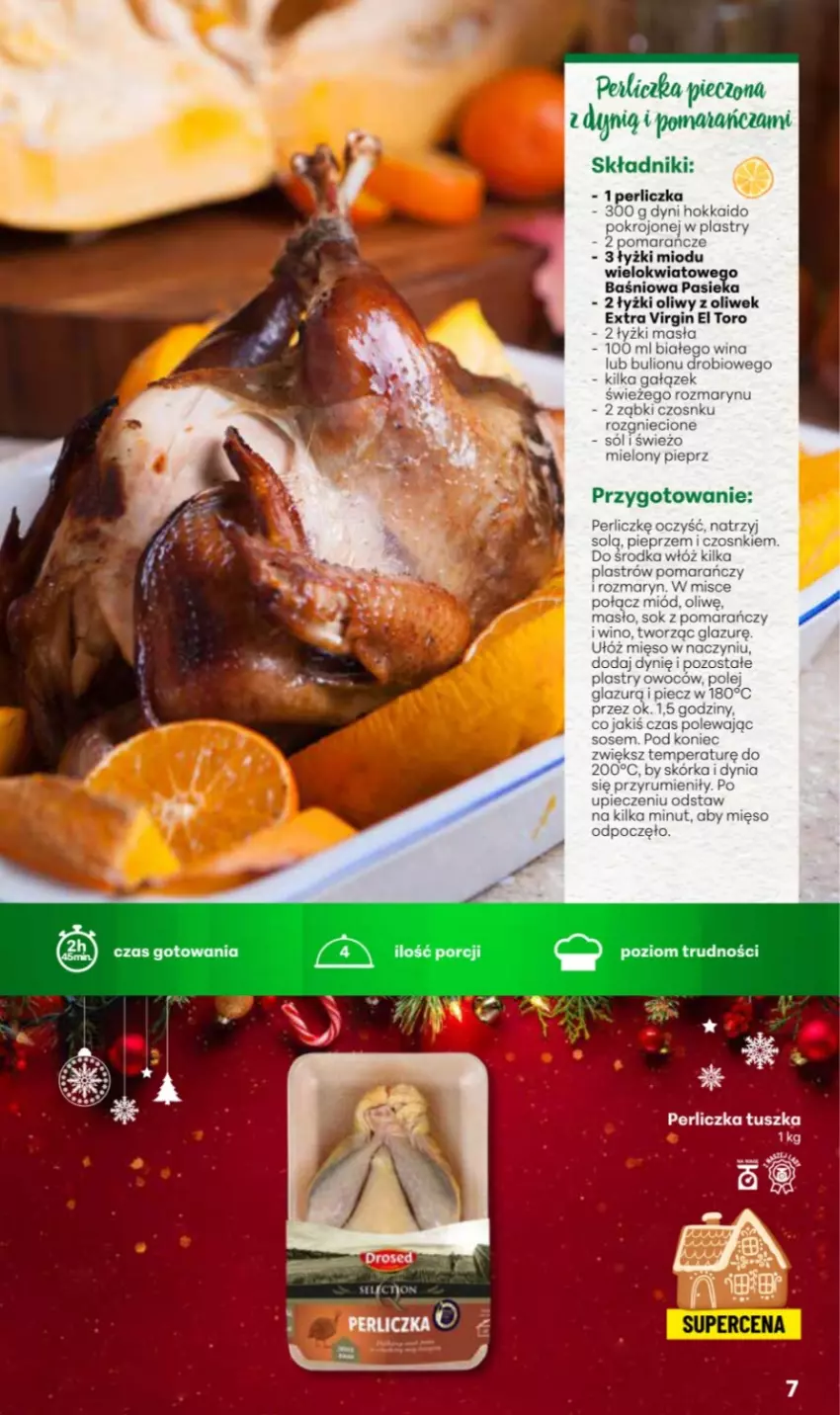Gazetka promocyjna Delikatesy Centrum - Katalog Przepisy na Bliskie Święta DC48-DC49-DC50 - ważna 27.11 do 17.12.2025 - strona 7 - produkty: Dynią, Gin, Perliczka, Piec, Tusz