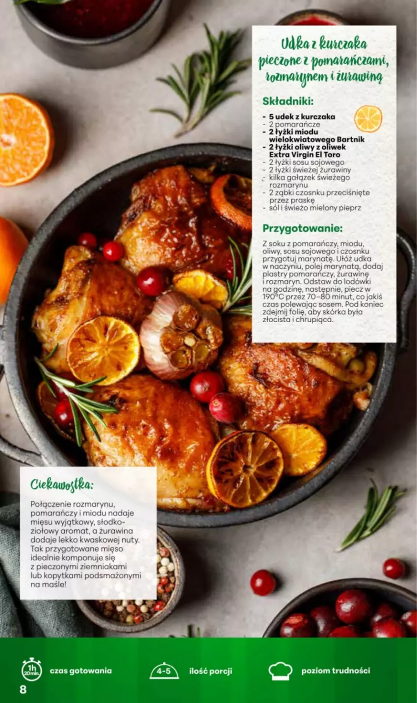 Gazetka promocyjna Delikatesy Centrum - Katalog Przepisy na Bliskie Święta DC48-DC49-DC50 - ważna 27.11 do 17.12.2025 - strona 8 - produkty: Gin, Kurczak, Mięso, Nuty, Piec, Por