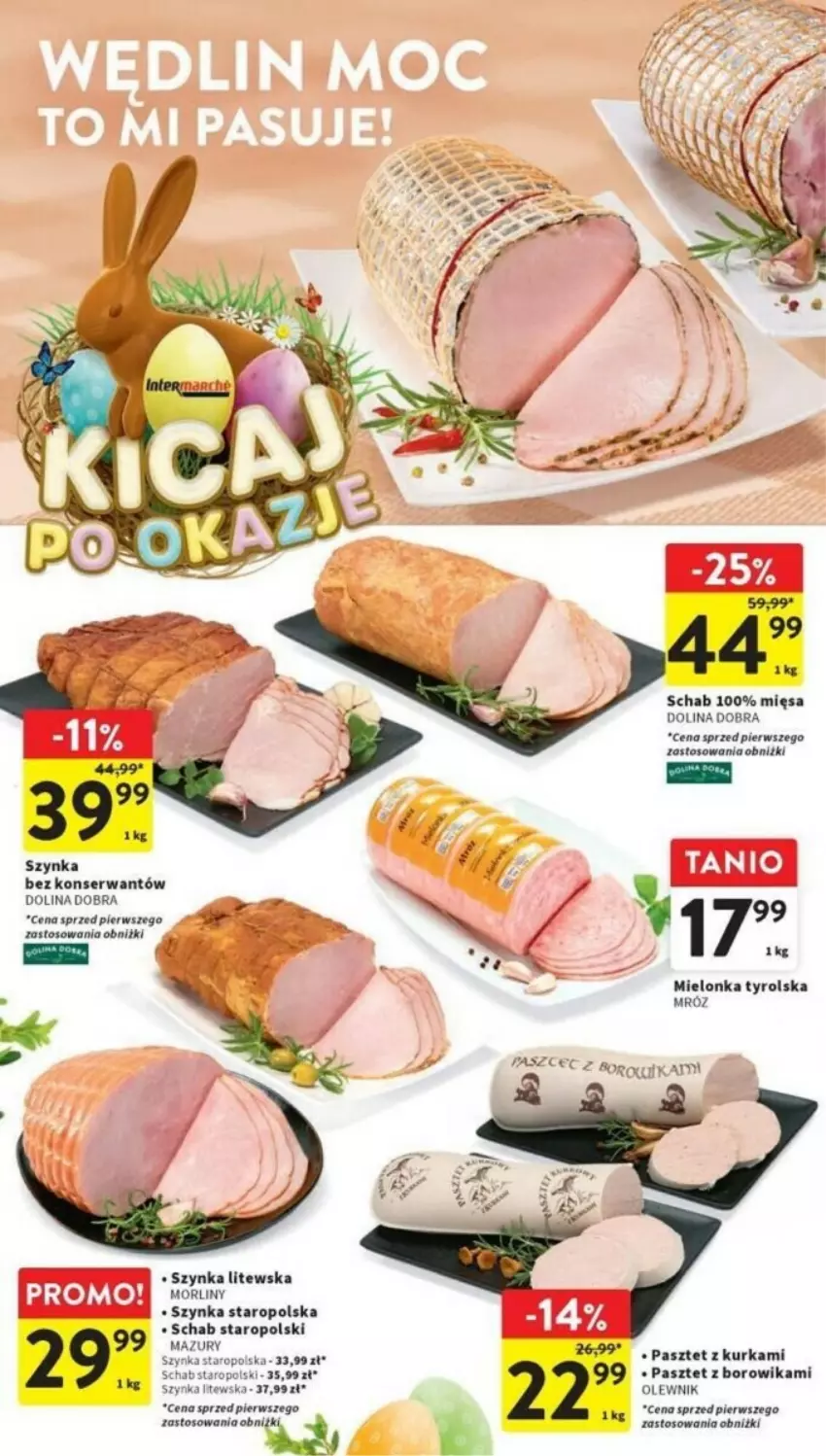 Gazetka promocyjna Intermarche - ważna 11.03 do 13.03.2024 - strona 20 - produkty: Mielonka tyrolska, Pasztet, Ser, Szynka