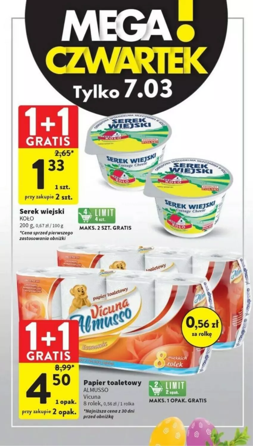 Gazetka promocyjna Intermarche - ważna 11.03 do 13.03.2024 - strona 44 - produkty: Gra, Mus, Papier, Papier toaletowy, Ser, Serek, Serek wiejski