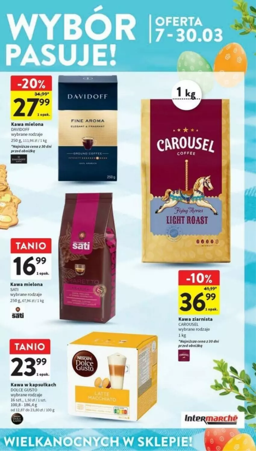 Gazetka promocyjna Intermarche - ważna 11.03 do 13.03.2024 - strona 6 - produkty: Davidoff, Dolce Gusto, Kawa, Kawa mielona, Kawa ziarnista