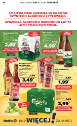 Gazetka promocyjna Netto - Gazetka spożywcza 09.06-15.06 - Gazetka - ważna od 15.06 do 15.06.2022 - strona 10 - produkty: Piwa, Piwo, Gra, Namysłów, Carlsberg, Grejpfrut