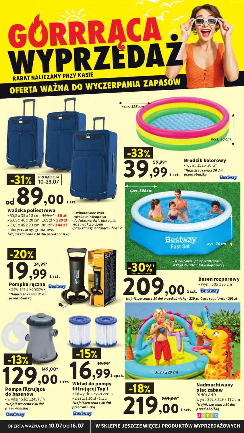 Gazetka promocyjna Intermarche - Gazetka promocyjna - ważna 10.07 do 16.07.2025 - strona 8 - produkty: Brodzik, Gra, Granat, Piec, Pompka, Por, Teleskop, Ubrania, Walizka
