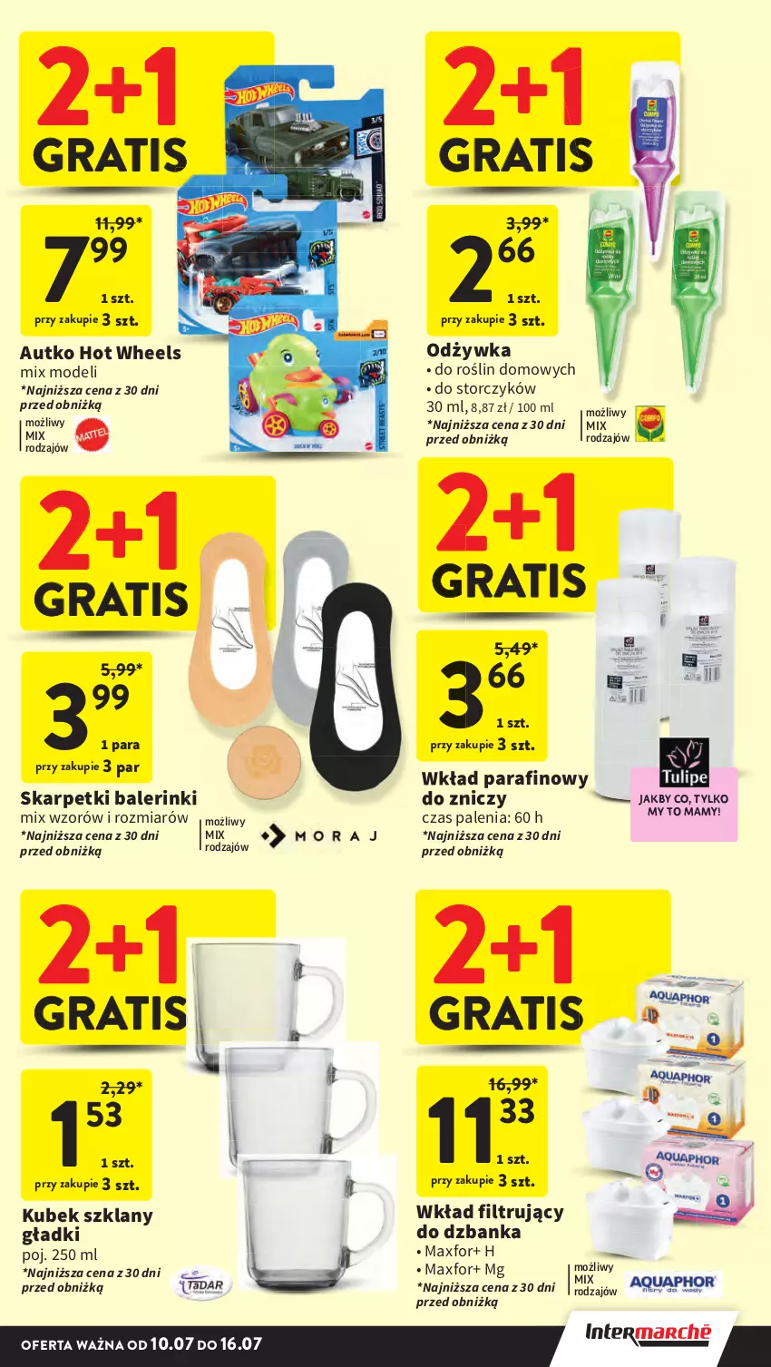 Gazetka promocyjna Intermarche - Gazetka promocyjna - ważna 10.07 do 16.07.2025 - strona 9 - produkty: Gra, Hot Wheels, Karp, Kubek, Odżywka, Skarpetki, Storczyk, Znicz
