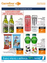 Gazetka promocyjna Carrefour - Gazetka Express - Gazetka - ważna od 19.07 do 19.07.2021 - strona 1 - produkty: Piwa, Piwo, Piec, Lubisie, Ciastka, Gra, Napój energetyczny, Namysłów, Jogurt, Kosz, Activia, Napój