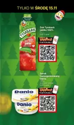 Gazetka promocyjna Delikatesy Centrum - Gazetka - ważna od 15.11 do 15.11.2023 - strona 6 - produkty: Sok, Ser, Serek homogenizowany, Serek, Tymbark
