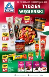 Gazetka promocyjna Aldi - COŚ na tydzień węgierski - Gazetka - ważna od 02.03 do 02.03.2024 - strona 1 - produkty: Ciastka, Sos, Gin, Gra, Salami, Baton, Kiełbasa, Fa