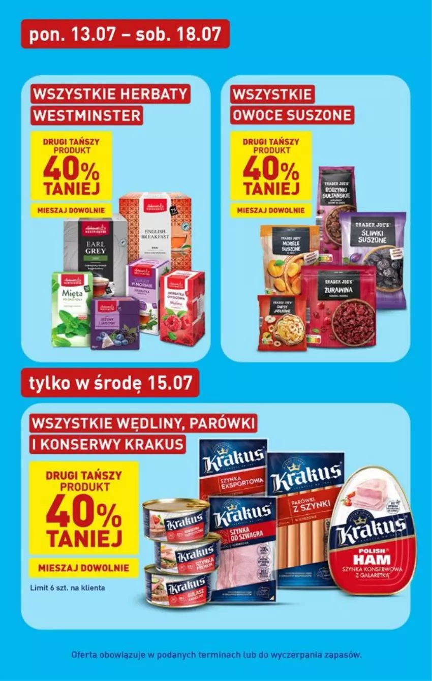 Gazetka promocyjna Aldi - Pełna oferta - ważna 13.07 do 18.07.2026 - strona 19 - produkty: Gala, Galaretka, Owoce, Owoce suszone, Parówki