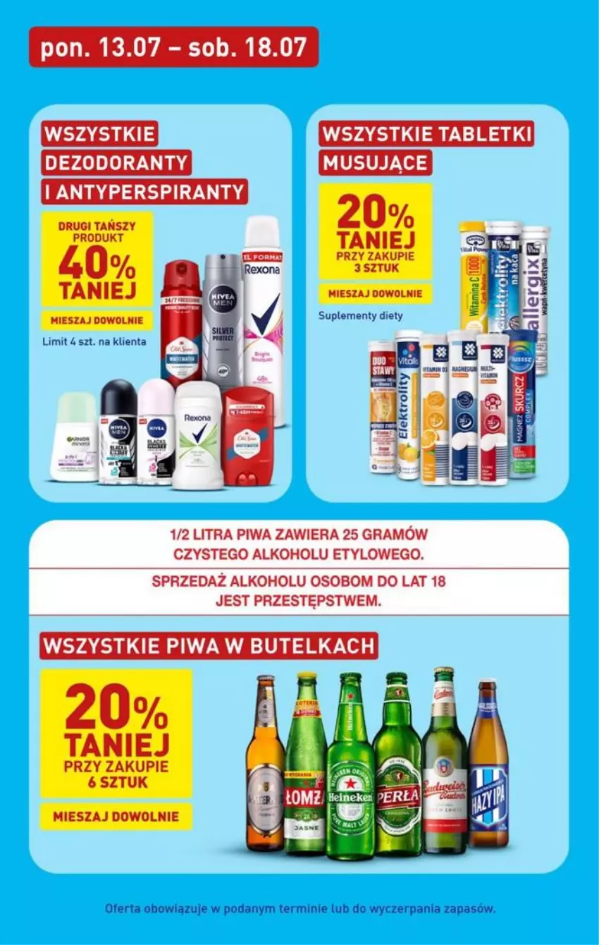 Gazetka promocyjna Aldi - Pełna oferta - ważna 13.07 do 18.07.2026 - strona 24 - produkty: Antyperspirant, Dezodorant, Gra, Piwa