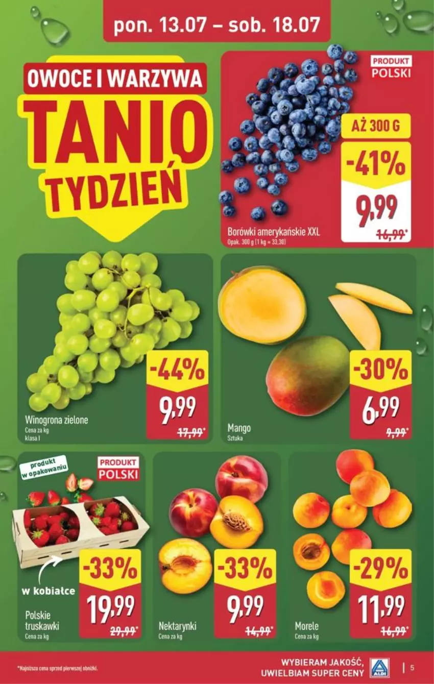 Gazetka promocyjna Aldi - Pełna oferta - ważna 13.07 do 18.07.2026 - strona 5 - produkty: BIC, Owoce, Warzywa