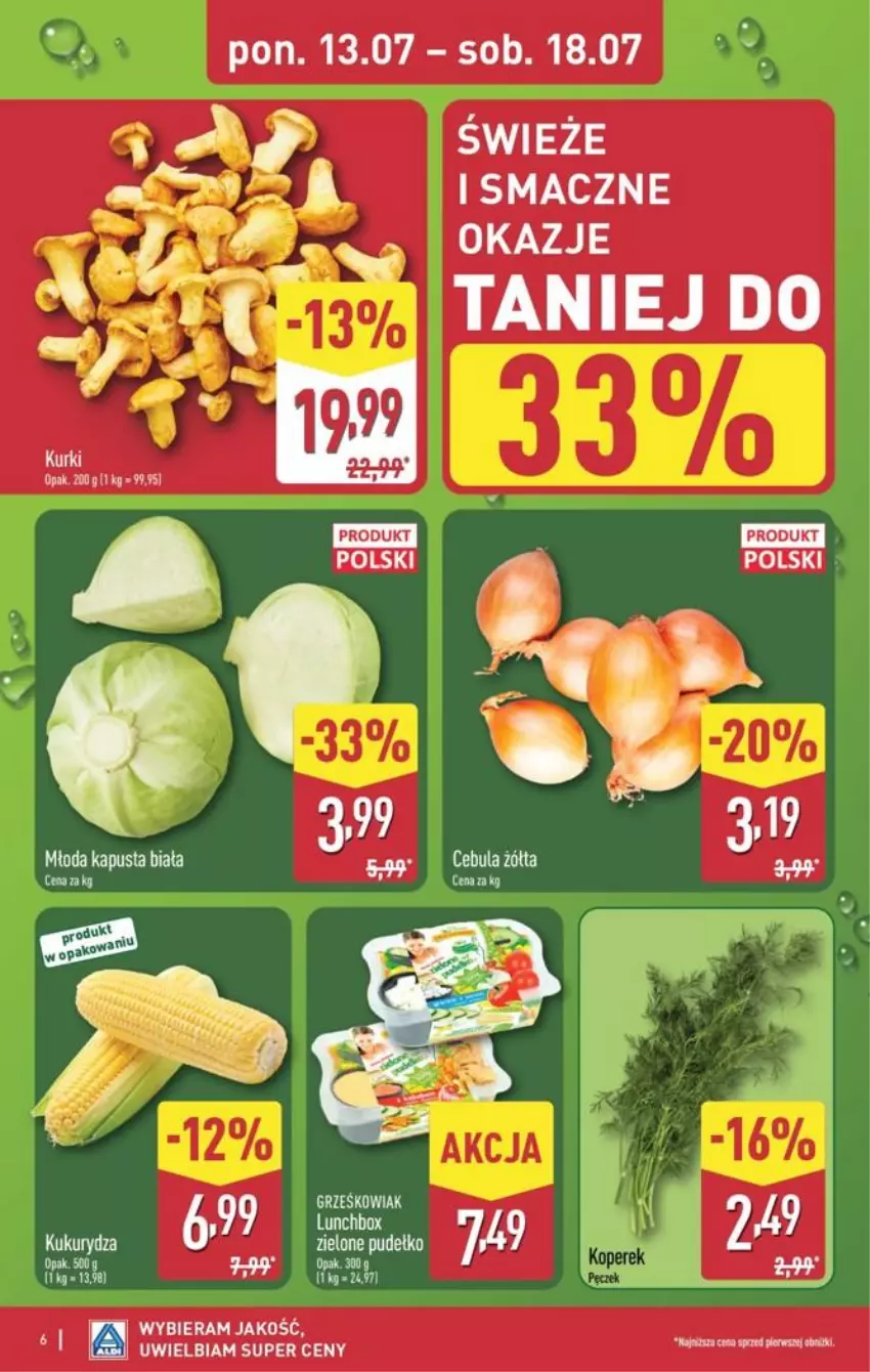 Gazetka promocyjna Aldi - Pełna oferta - ważna 13.07 do 18.07.2026 - strona 6 - produkty: Cebula, Pudełko