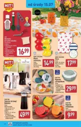 Gazetka promocyjna Aldi - Pełna oferta - Gazetka - ważna od 18.07 do 18.07.2026 - strona 32 - produkty: Sok, Zaparzacz, Zaparzacz do kawy, Widelec, Pojemnik, Wazon, Dres, Danio, Obrus, Kawiarka