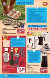 Gazetka promocyjna Aldi - Pełna oferta - Gazetka - ważna od 18.07 do 18.07.2026 - strona 34 - produkty: Klapki, Top, Sok, Ser, Zaparzacz, Miarka, Zaparzacz do kawy, Kawa, Kawiarka, Fa