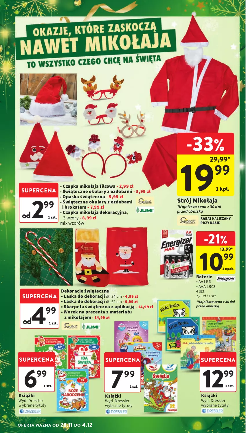 Gazetka promocyjna Intermarche - ważna 28.11 do 04.12.2024 - strona 14 - produkty: Czapka, Czapka Mikołaja, Dres, Karp, Opaska, Ozdoba