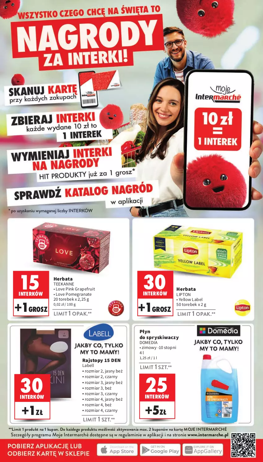 Gazetka promocyjna Intermarche - ważna 28.11 do 04.12.2024 - strona 21 - produkty: Bell, Gra, Granat, Herbata, Lipton, Płyn do spryskiwaczy, Rajstopy, Teekanne, Top