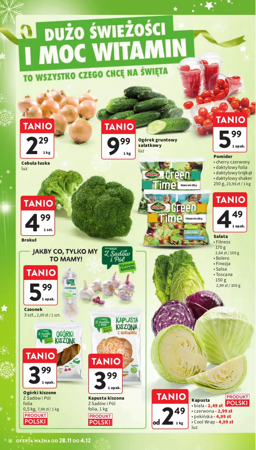 Gazetka promocyjna Intermarche - ważna 28.11 do 04.12.2024 - strona 24 - produkty: Cebula, Czosnek, Grunt, Ogórek, Sałat, Salsa