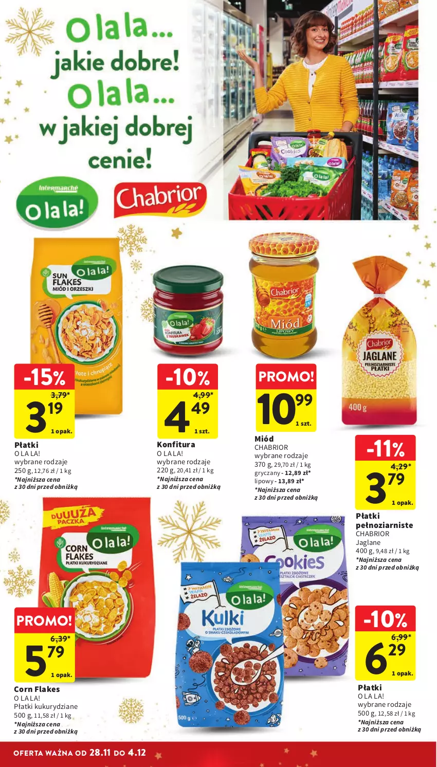 Gazetka promocyjna Intermarche - ważna 28.11 do 04.12.2024 - strona 44 - produkty: Chabrior, Corn flakes, Gry, Konfitura, Miód