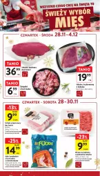Gazetka promocyjna Intermarche - Gazetka - ważna od 04.12 do 04.12.2024 - strona 26 - produkty: Kurczak, Schab wieprzowy, Kotlet, Udziec wołowy, Mięso, Podudzie z kurczaka