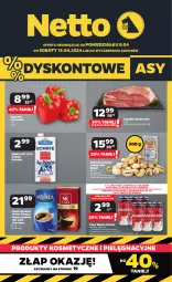 Gazetka promocyjna Netto - Od Poniedziałku - Gazetka - ważna od 13.04 do 13.04.2024 - strona 1 - produkty: Piwa, Piwo, Pistacje, Gra, Papryka czerwona, Papryka, Kawa mielona, Kawa, Warka, Prima, POLMLEK, Mleko