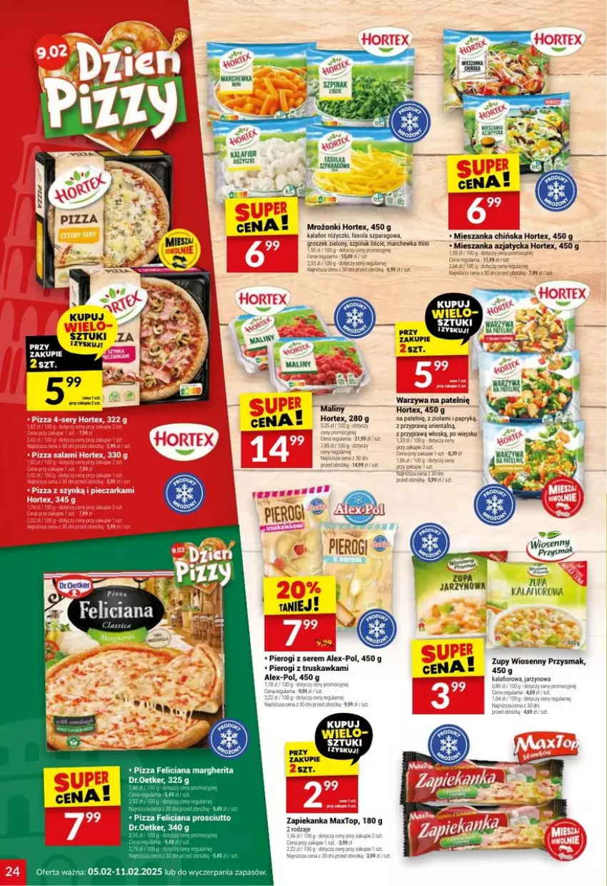 Gazetka promocyjna Twoj Market - ważna 05.02 do 11.02.2025 - strona 17 - produkty: Hortex, Maliny, Pierogi, Ser, Top, Warzywa, Zapiekanka, Zupa