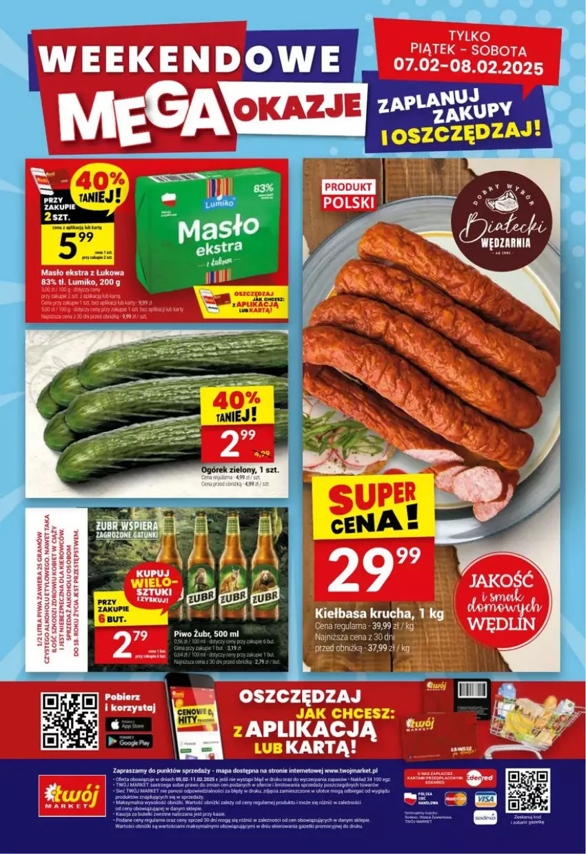 Gazetka promocyjna Twoj Market - ważna 05.02 do 11.02.2025 - strona 26 - produkty: Fa, Gra, Kiełbasa, Kiełbasa krucha, Masło, Piec