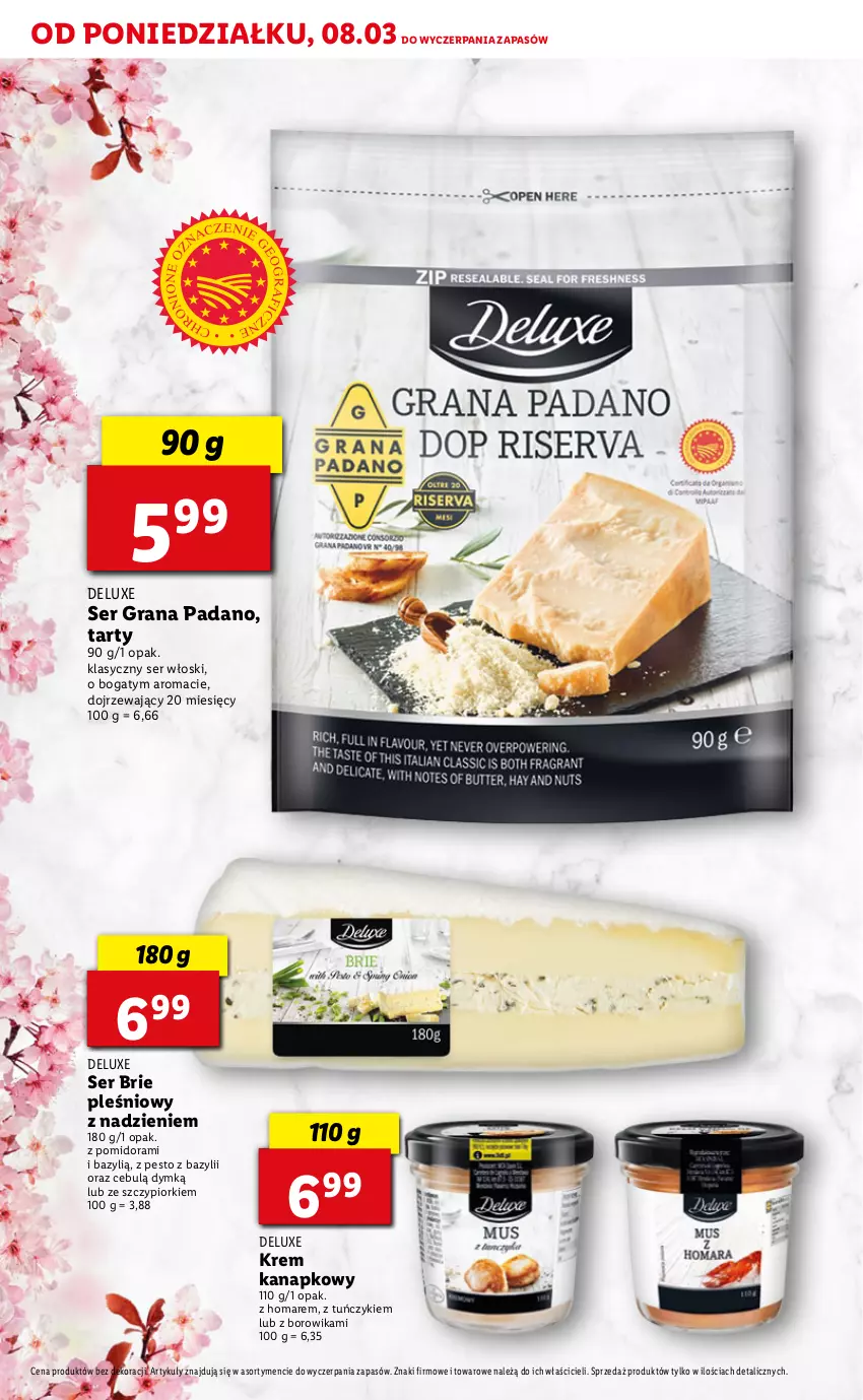 Gazetka promocyjna Lidl - DELUXE WIELKANOC - ważna 08.03 do 13.03.2021 - strona 16 - produkty: Bazyl, Brie, Gra, Pesto, Ser, Tuńczyk