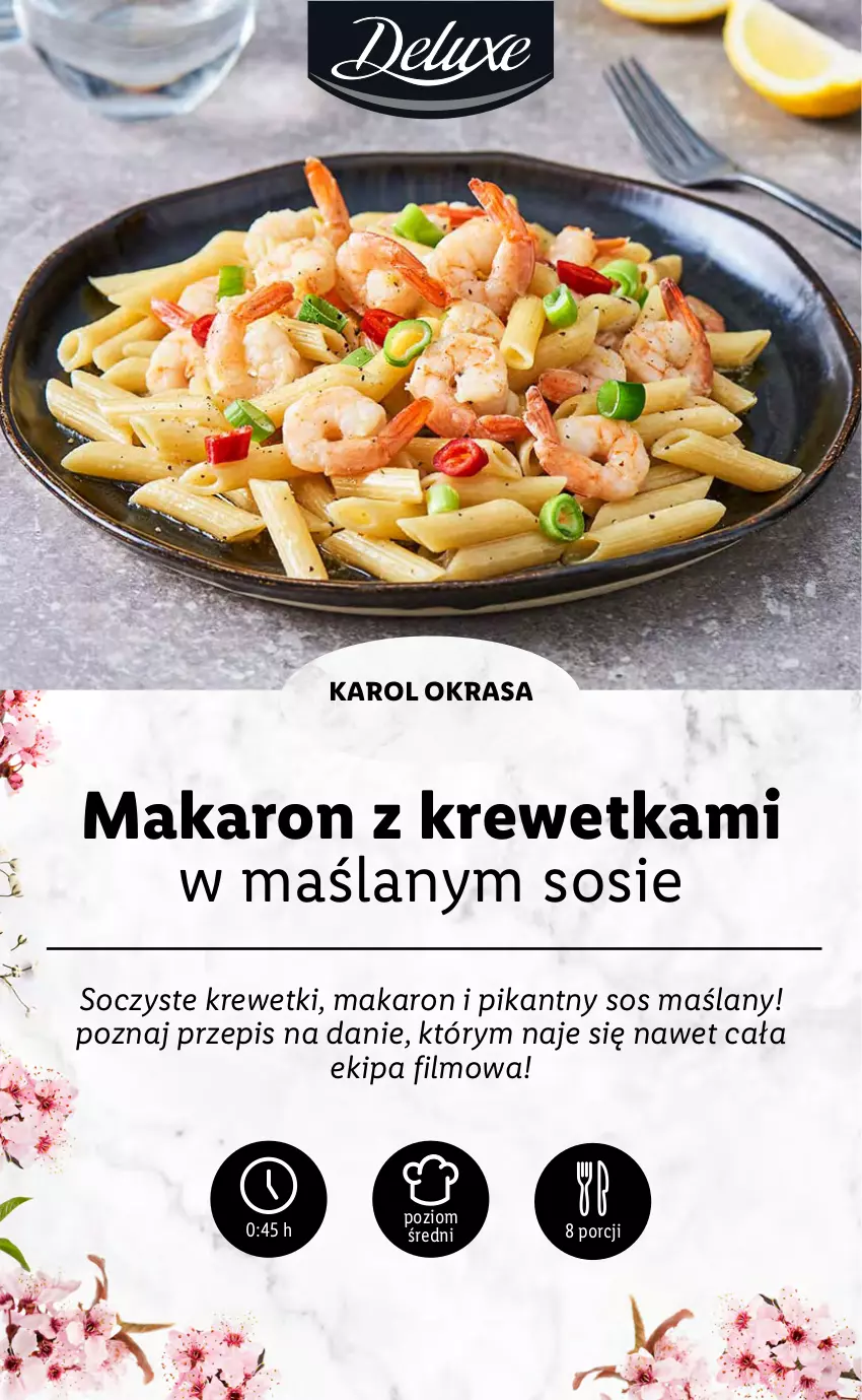 Gazetka promocyjna Lidl - DELUXE WIELKANOC - ważna 08.03 do 13.03.2021 - strona 4 - produkty: Krewetki, Makaron, Por, Sos