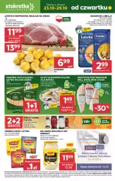 Gazetka promocyjna Stokrotka - Supermarket - Gazetka - ważna od 29.10 do 29.10.2025 - strona 1 - produkty: Lubella, Majonez, Makaron, Warzywa, Gra, Bell, Parówki, Winiary, Cytryny, Lipton, Znicz, Owoce, Bella, Herbata, Mięso