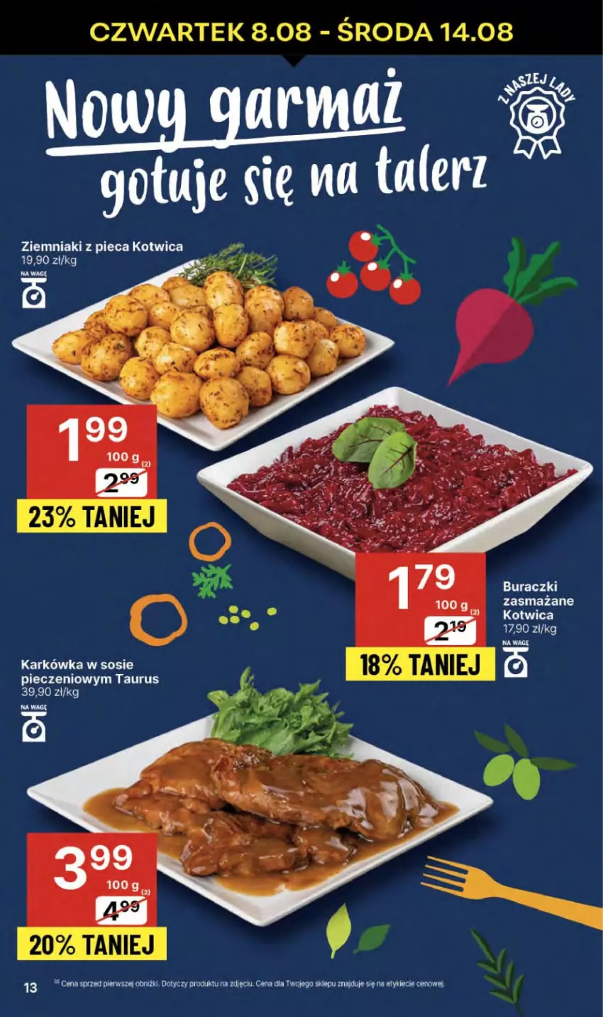 Gazetka promocyjna Delikatesy Centrum - NOWA GAZETKA Delikatesy Centrum od 8 sierpnia! 8-14.08.2024 - ważna 08.08 do 14.08.2024 - strona 13 - produkty: Piec, Sos, Ziemniaki