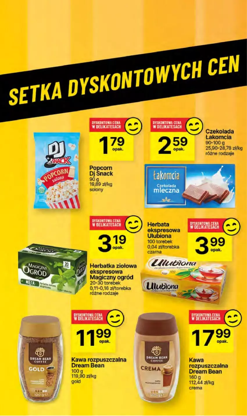 Gazetka promocyjna Delikatesy Centrum - NOWA GAZETKA Delikatesy Centrum od 8 sierpnia! 8-14.08.2024 - ważna 08.08 do 14.08.2024 - strona 44 - produkty: Czekolada, Herbata, Kawa, Kawa rozpuszczalna, Ogród, Popcorn, Torebka