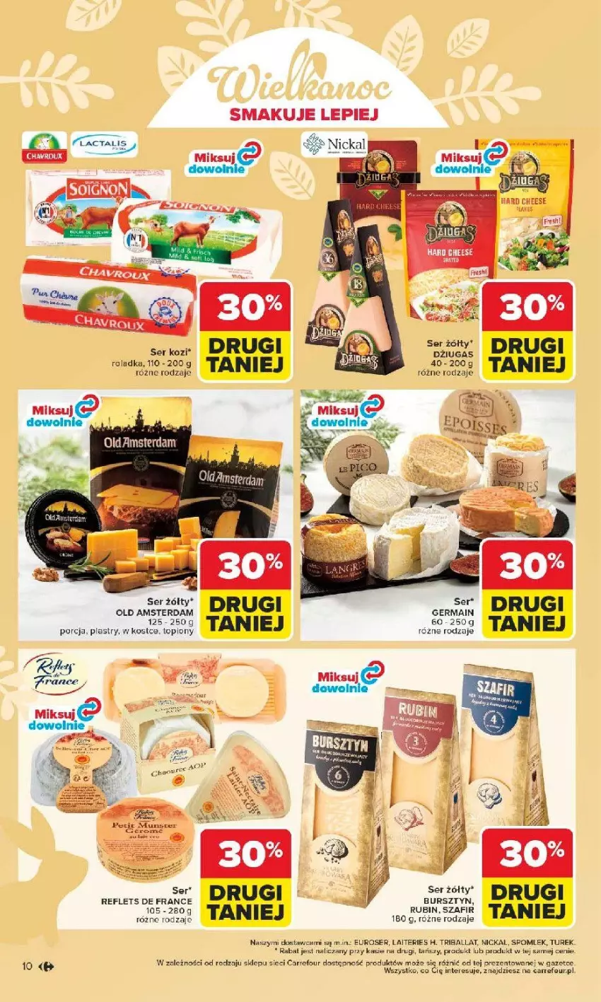 Gazetka promocyjna Carrefour - Gazetka Wielkanoc smakuje lepiej - ważna 16.03 do 04.04.2026 - strona 10 - produkty: Bursztyn, Fa, Por, Rubin, Ser