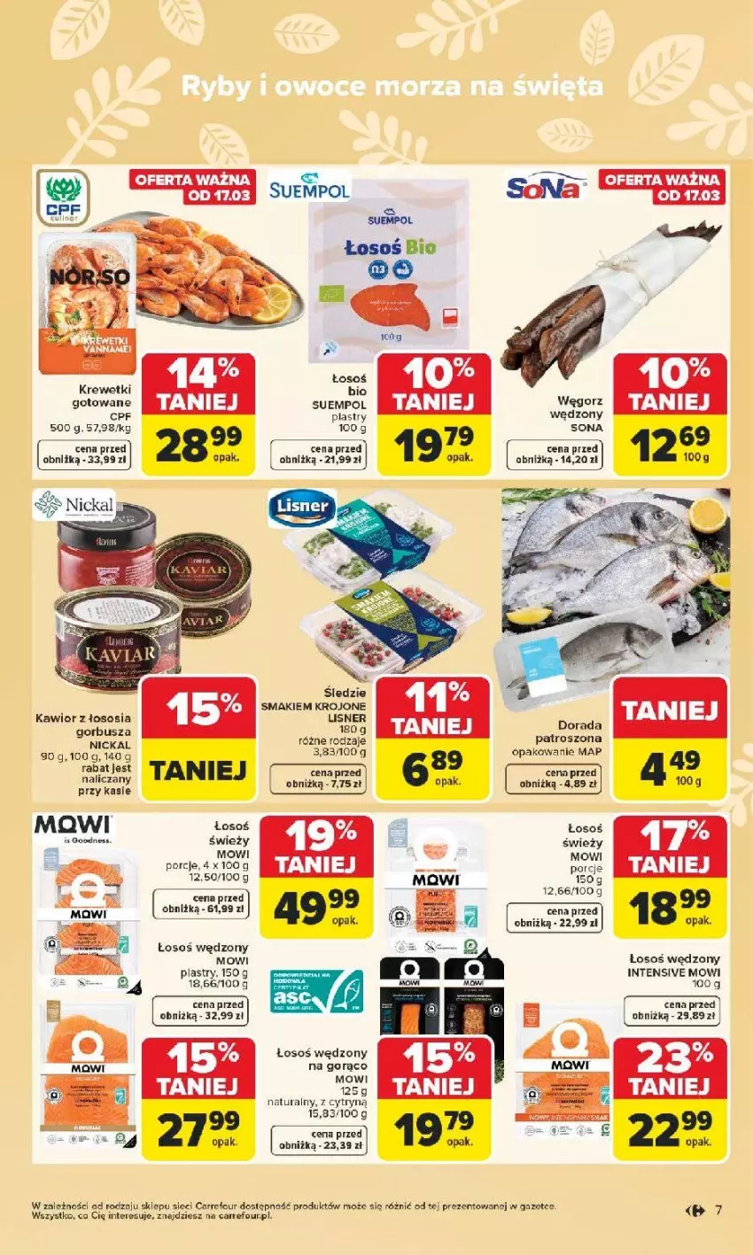 Gazetka promocyjna Carrefour - Gazetka Wielkanoc smakuje lepiej - ważna 16.03 do 04.04.2026 - strona 7 - produkty: HP, Kawior, Lisner, Por, Sos, Suempol