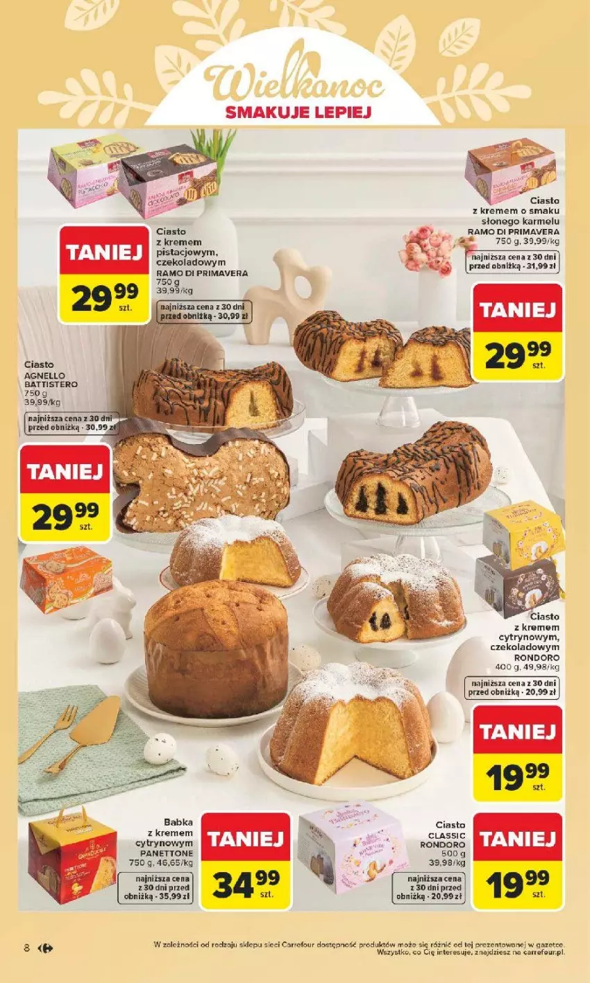 Gazetka promocyjna Carrefour - Gazetka Wielkanoc smakuje lepiej - ważna 16.03 do 04.04.2026 - strona 8 - produkty: Babka, Prima, Primavera