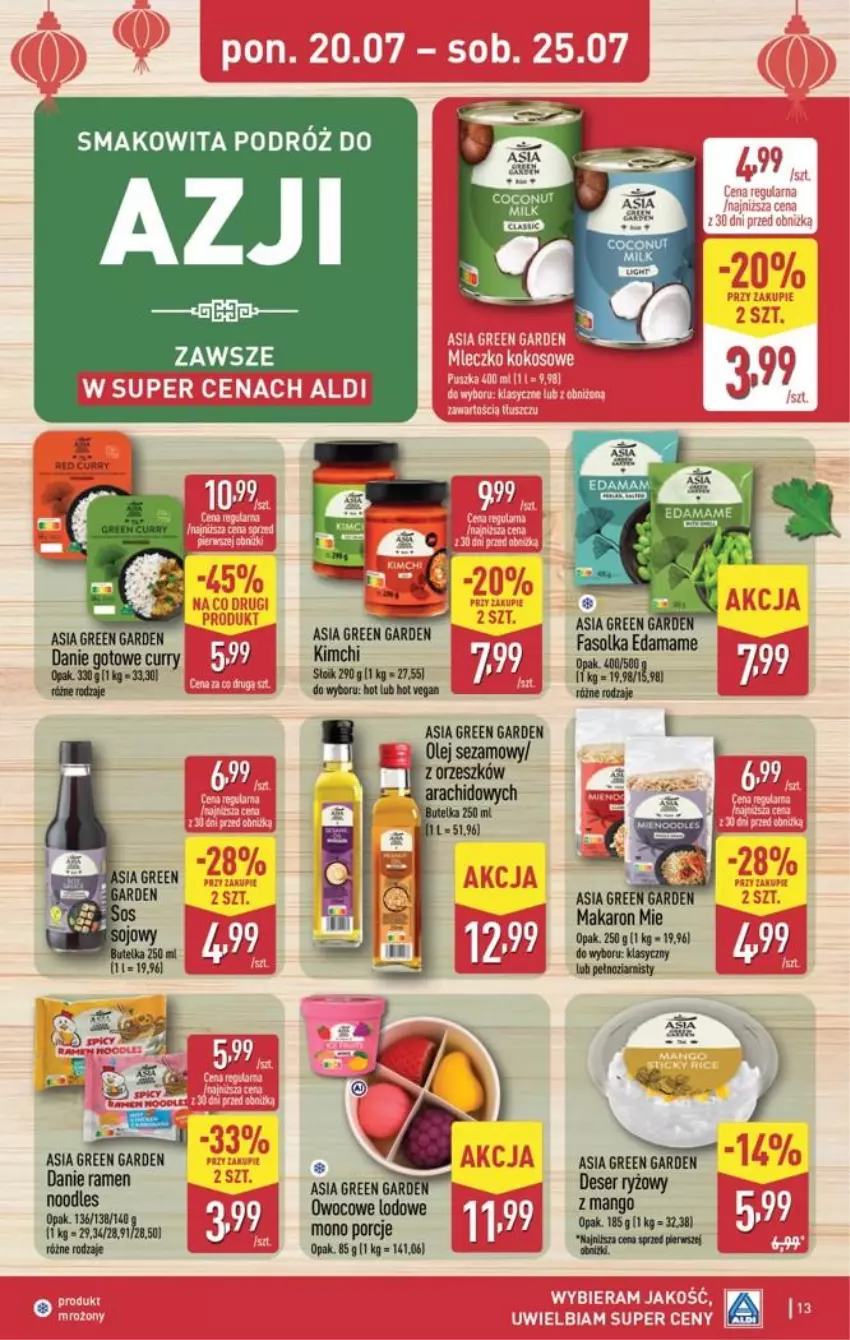Gazetka promocyjna Aldi - Pełna oferta - ważna 20.07 do 25.07.2026 - strona 13 - produkty: Fa, Makaron, Por, Smakowita