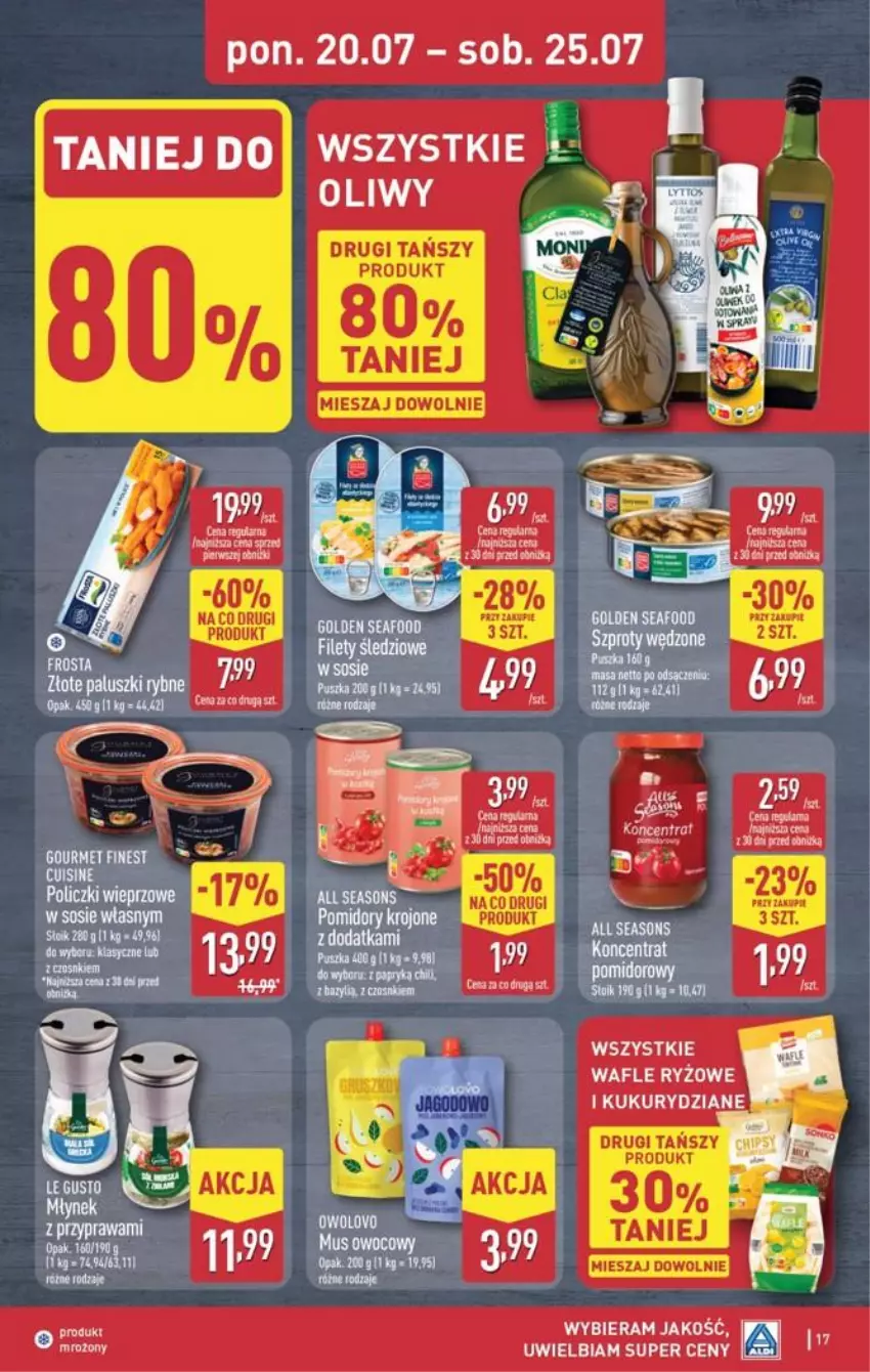 Gazetka promocyjna Aldi - Pełna oferta - ważna 20.07 do 25.07.2026 - strona 17 - produkty: Fa, LG, Pomidory, Pomidory krojone, Sos
