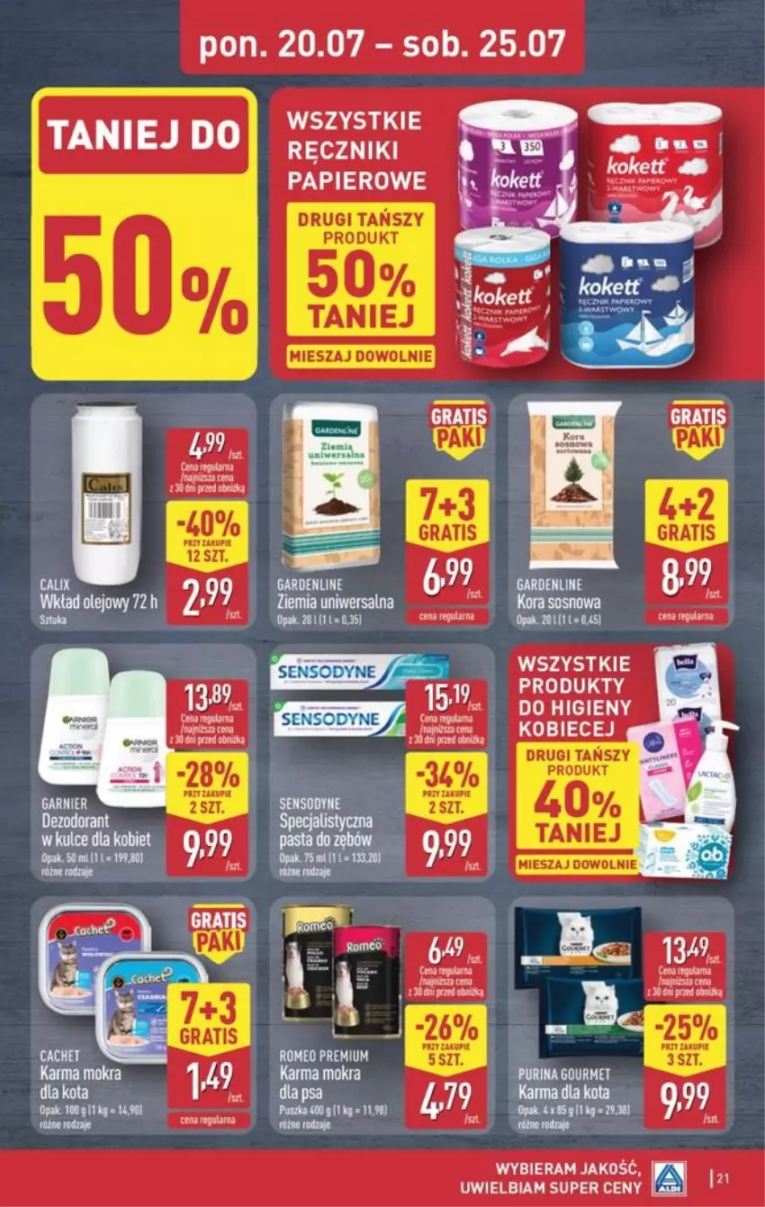 Gazetka promocyjna Aldi - Pełna oferta - ważna 20.07 do 25.07.2026 - strona 21 - produkty: BIC, Olej, Papier, Wkład olejowy