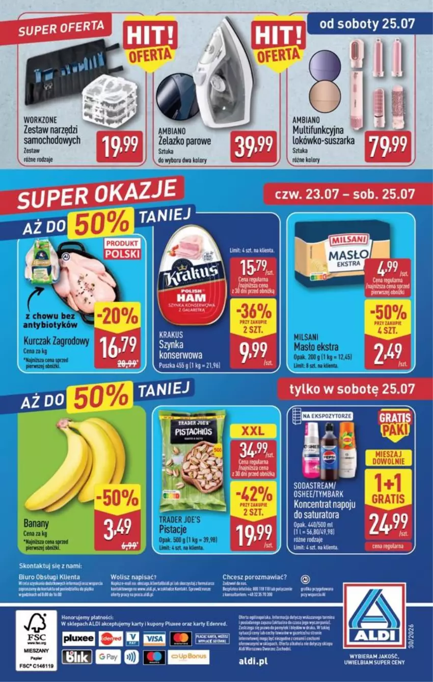 Gazetka promocyjna Aldi - Pełna oferta - ważna 20.07 do 25.07.2026 - strona 44 - produkty: Ananas, Fa, Gra, Kiwi, Kurczak, Pistacje, Waga, Zestaw narzędzi
