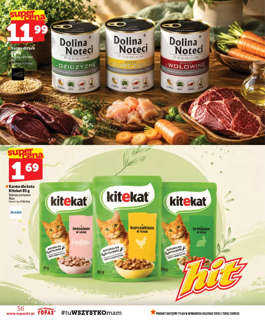 Gazetka promocyjna Topaz - Gazetka - ważna 13.08 do 19.08.2026 - strona 36 - produkty: KiteKat, Mars, Top