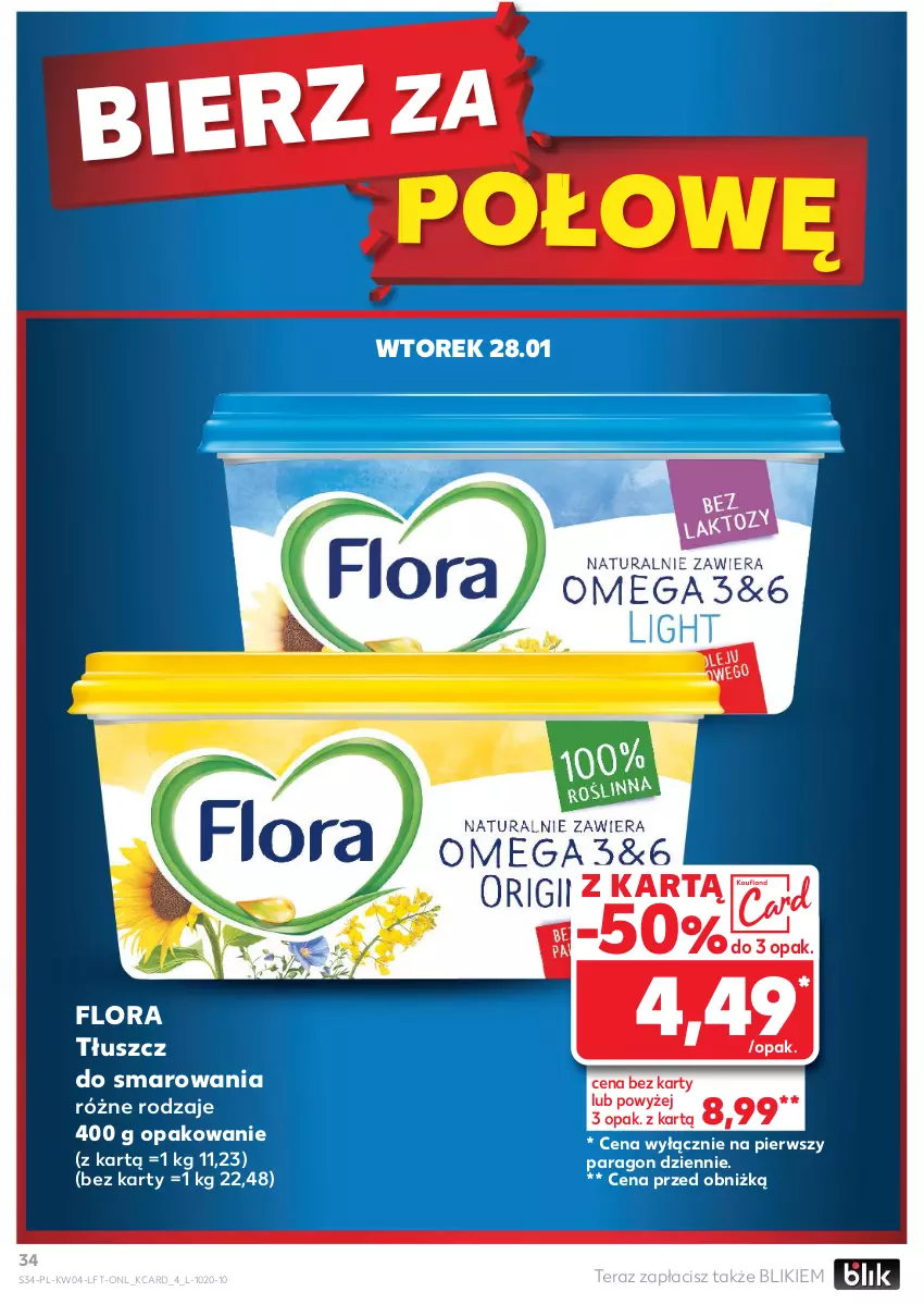 Gazetka promocyjna Kaufland - Gazetka tygodnia - ważna 23.01 do 29.01.2025 - strona 34 - produkty: Flora, Tera