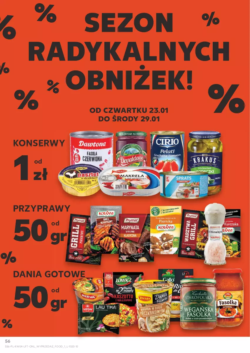 Gazetka promocyjna Kaufland - Gazetka tygodnia - ważna 23.01 do 29.01.2025 - strona 56 - produkty: Dania gotowe, Przyprawy, Ser