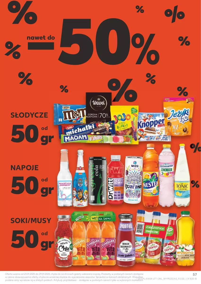 Gazetka promocyjna Kaufland - Gazetka tygodnia - ważna 23.01 do 29.01.2025 - strona 57 - produkty: Mus, Napoje, Sok