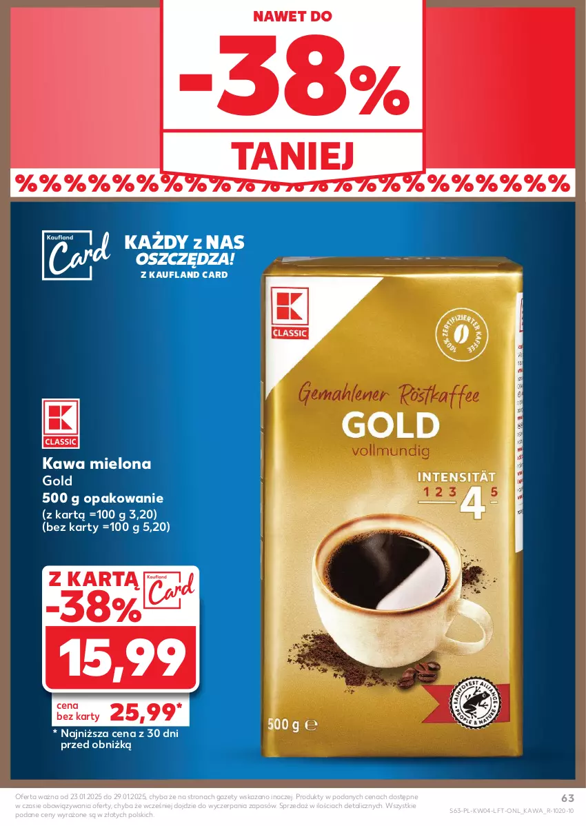 Gazetka promocyjna Kaufland - Gazetka tygodnia - ważna 23.01 do 29.01.2025 - strona 63 - produkty: Kawa, Kawa mielona